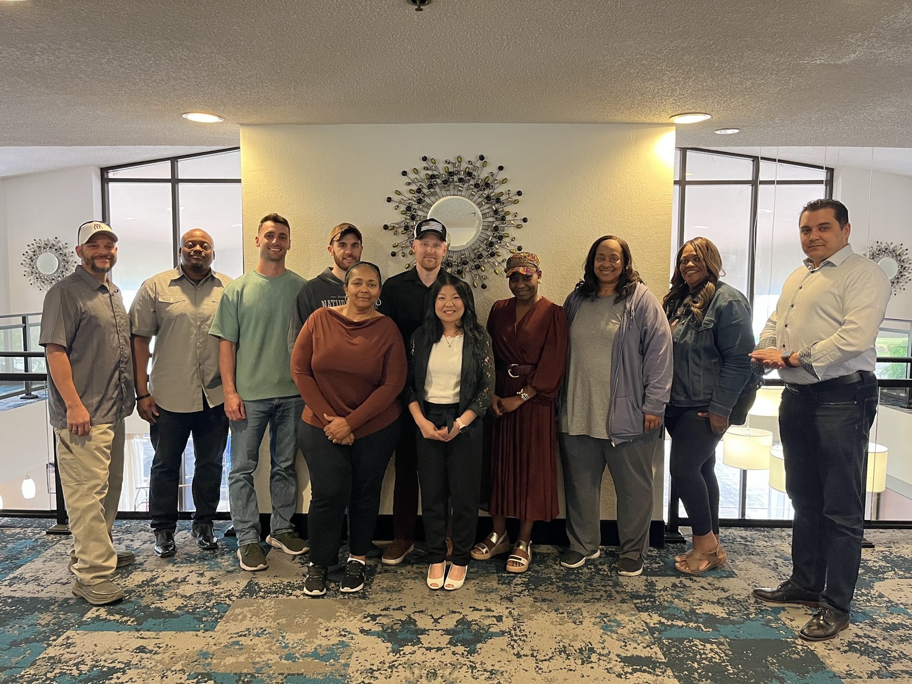 Derek James with a group of workshop participants